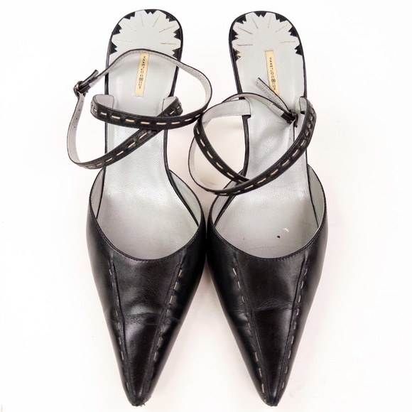 Max Mara Studio D'Orsay Leather Pumps - Picture 3 of 7